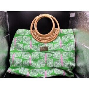 Lilly Pulitzer Rattan Handle Bag